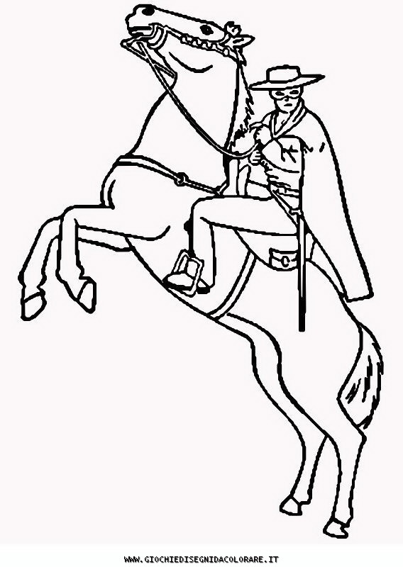 zorro cartoon coloring pages - photo #14