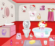 gioco di hello kitty di decorare il bagno